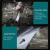 Stainless Steel Garden Shovel Spade Multi Tool Weeder With Sawtooth Hex Wrench Ruler Digging Trowel Knife Spear Garden Bonsai 5