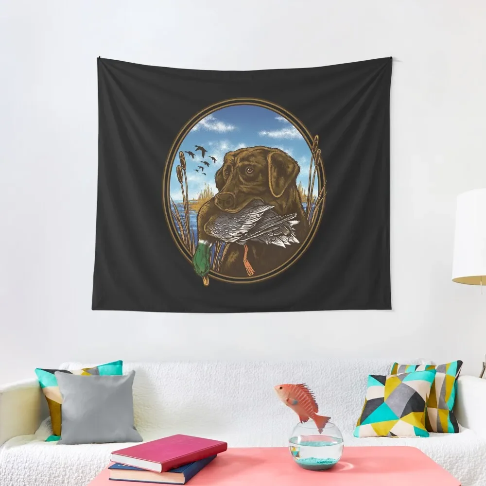 

Labrador Retriever with Mallard Duck Hunting print Tapestry Japanese Room Decor Bed Room Decoration Tapestry