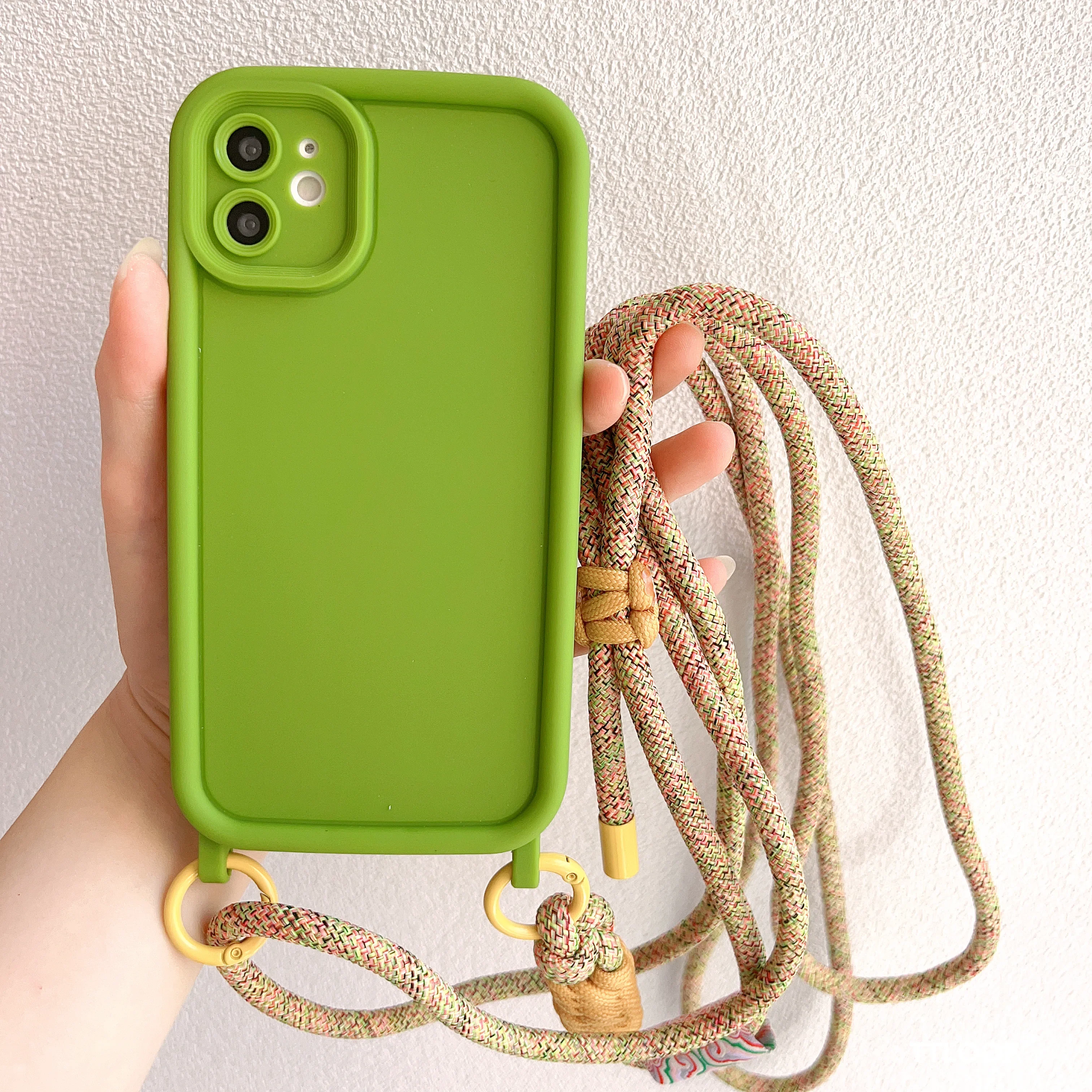 Adjustable Crossbody Necklace Lanyard Phone Case with Soft Cover
