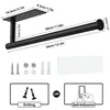 Paper Towel Holder Punch-Free Roll Paper Holder Kitchen Tissue Shelf Under Cabinet Fresh Film Tin Foil Holder Accessory 4
