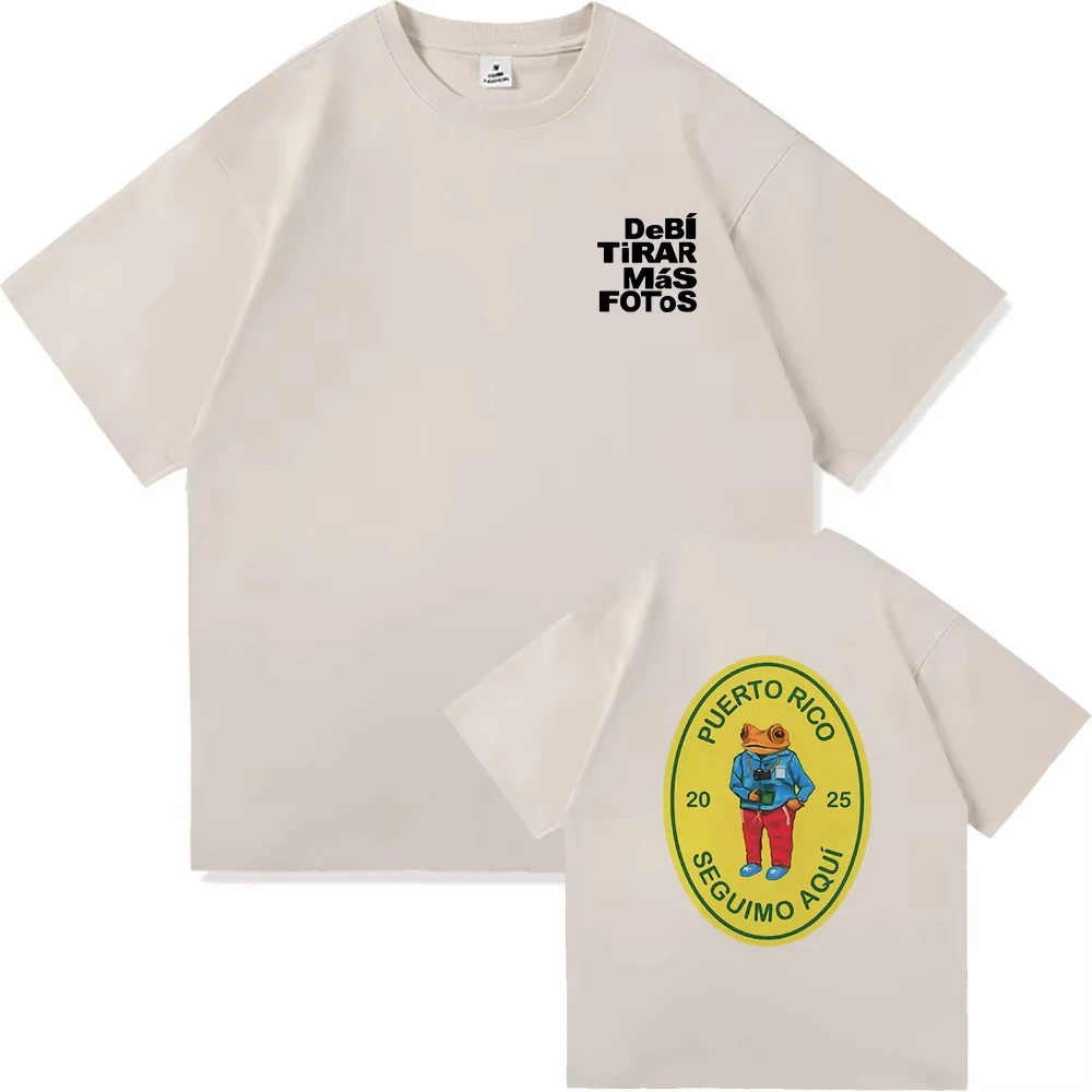 DTMF Debí Tirar Más Fotos TShirt BAD BUNNY DeBÍ TiRAR MáS FOToS Men Clothing Harajuku High Quality Cotton Tops Fans Gift T-Shirt 2