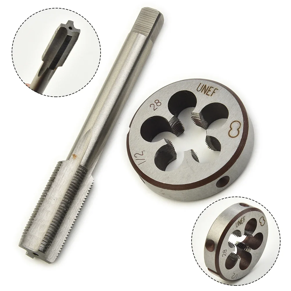 1/2"-28 Gunsmithing Tap + Die Set (1/2" X 28) For 9mm 223 5.56 22LR Right Hand Thread Accessories-Replacement