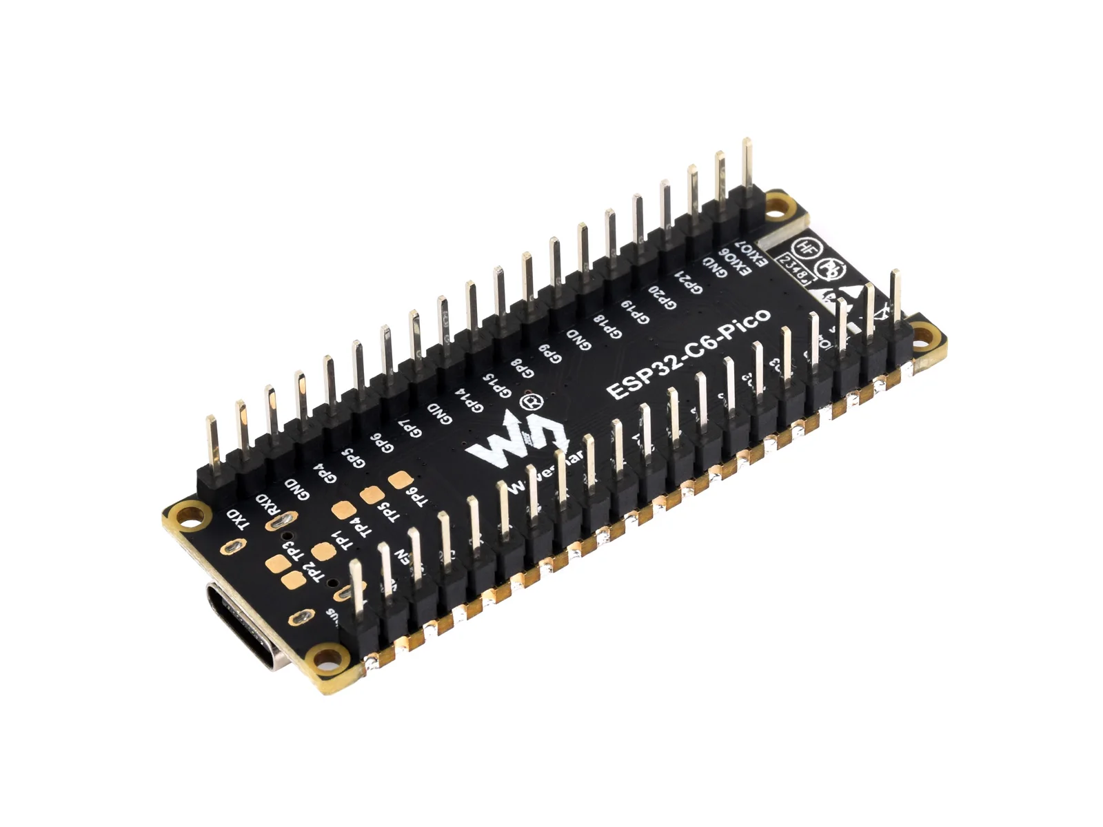 ESP32-C6-Pico-M    , WiFi 6  , 160MHz ̱ ھ μ, ESP32-C6-MINI-1 