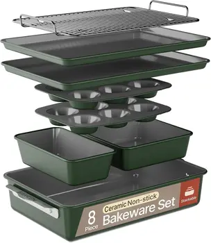 8-Piece Ceramic Bakeware Set 1