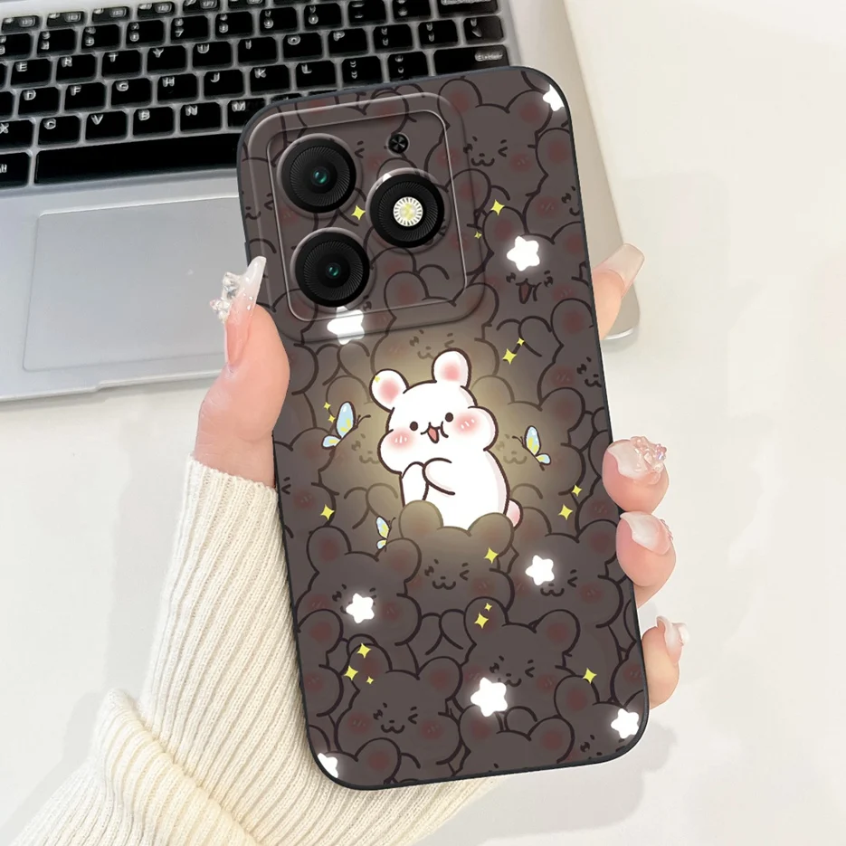 Cute Fashion Cartoon Soft TPU Phone Case - Stylish Protective Back Cover Bumper