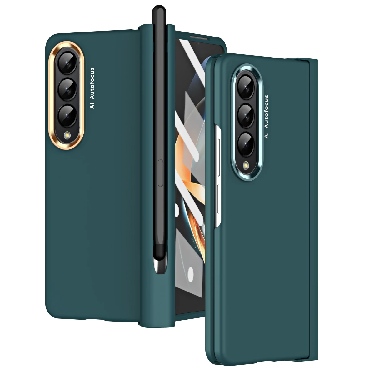 

Женский чехол с S Pen Z Fold 4 для телефона Samsung Galaxy Z Fold 3 360, полноразмерный чехол W23, матовая задняя крышка из поликарбоната карамельных цветов