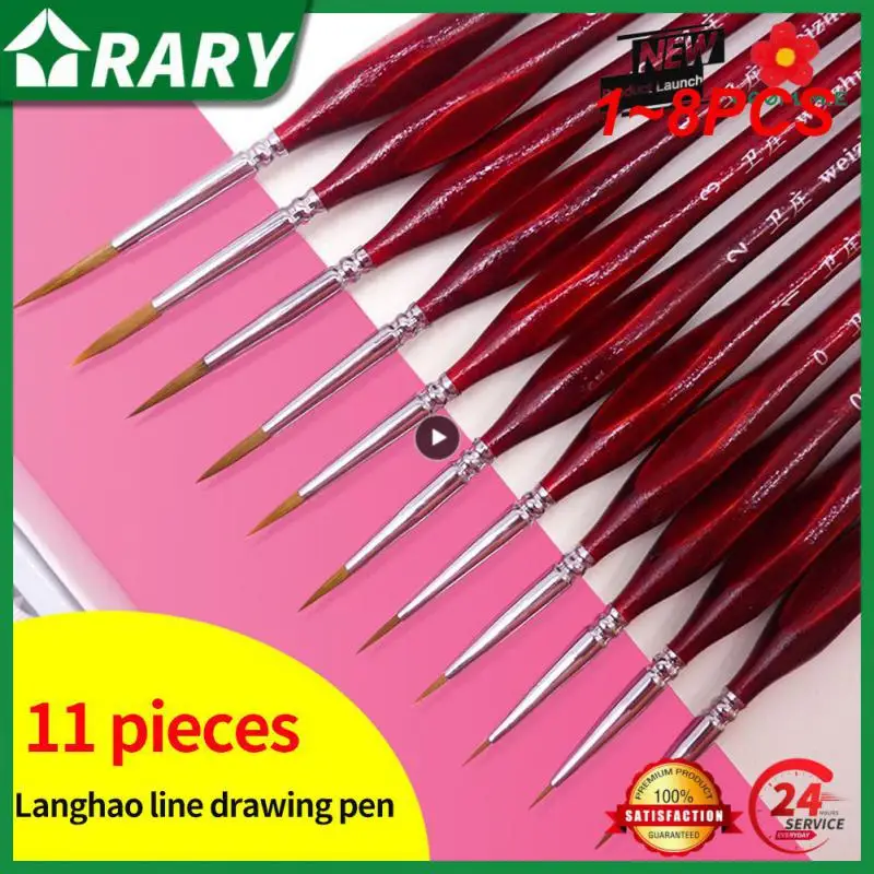 

1-8 шт., кисточка для гуаши для маникюра