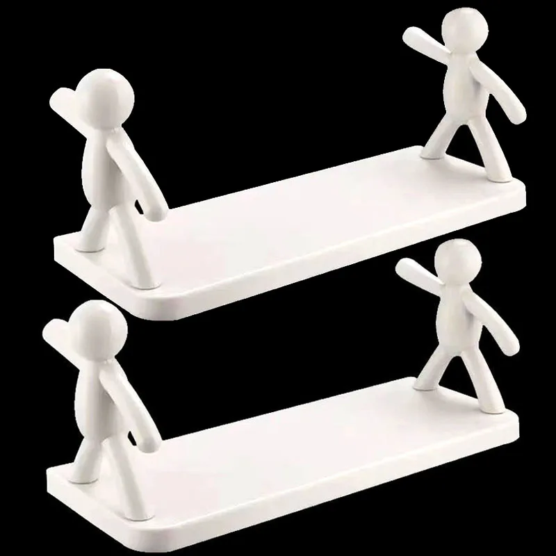 Description Picture 4 of itemStorage Shelves Racks Self-adhesive Shampoo Shelves Shower Towel Rack Cosmetic Toilet Organizer Home Kitchen PP Plastic Rack