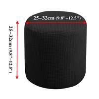 Waterproof Ottoman Cover Stretch Ottoman Slipcover Round Storage Cover Folding Stool Covers Furniture Cover for Footrest Ottoman 2