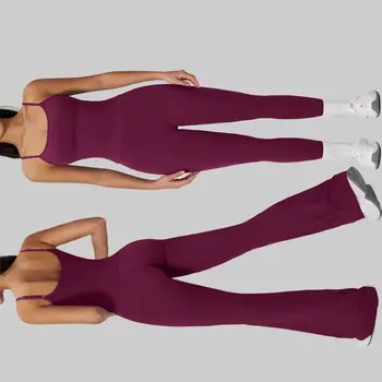 Athletic Wear 2-piece Yoga Set elasticity fitness set Women's gym Pilates Tracksuits Slim vest high waisted leggings sportswear 1