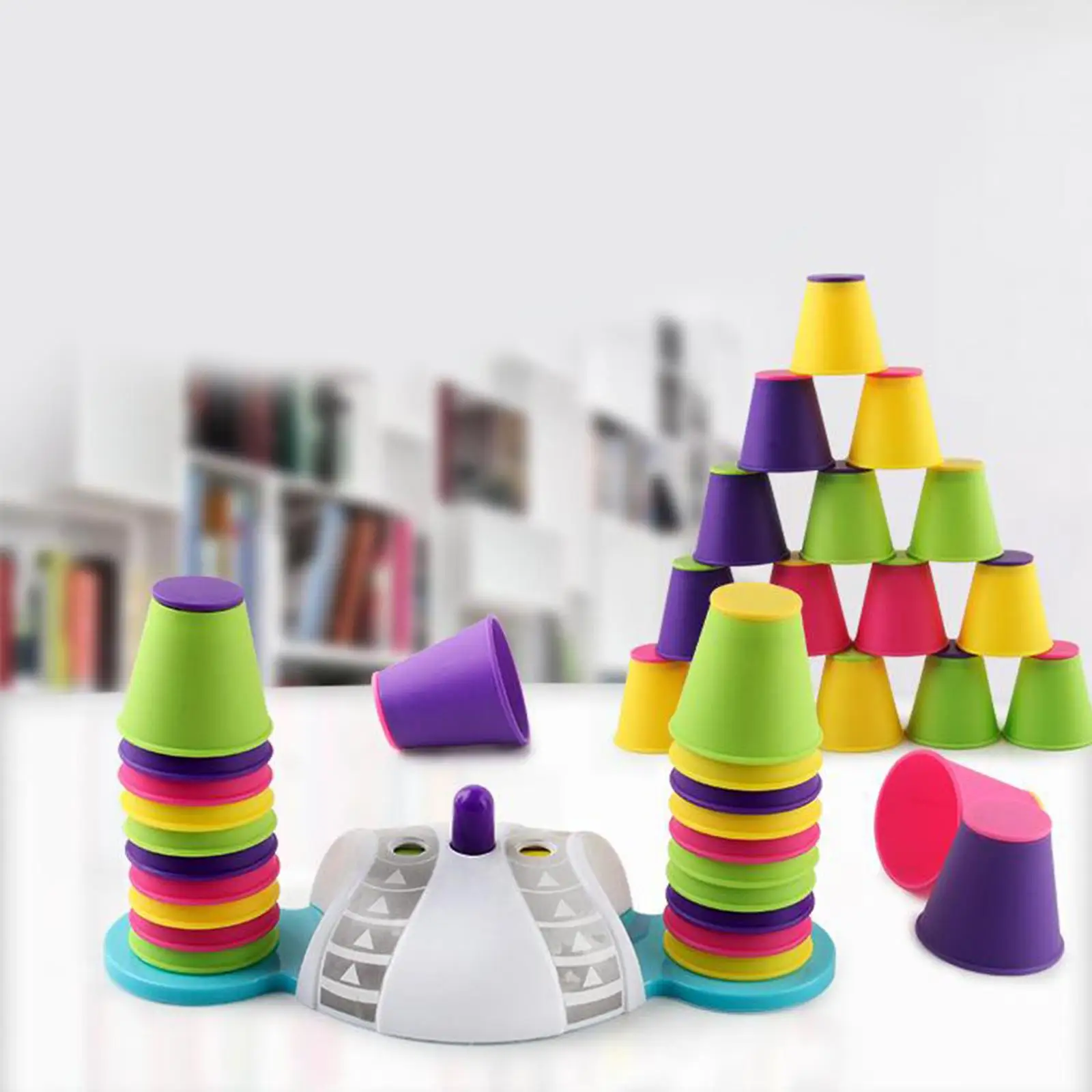 

Plastic Nesting Stacking Cups Cup Educational Game Toys Game Party Infa