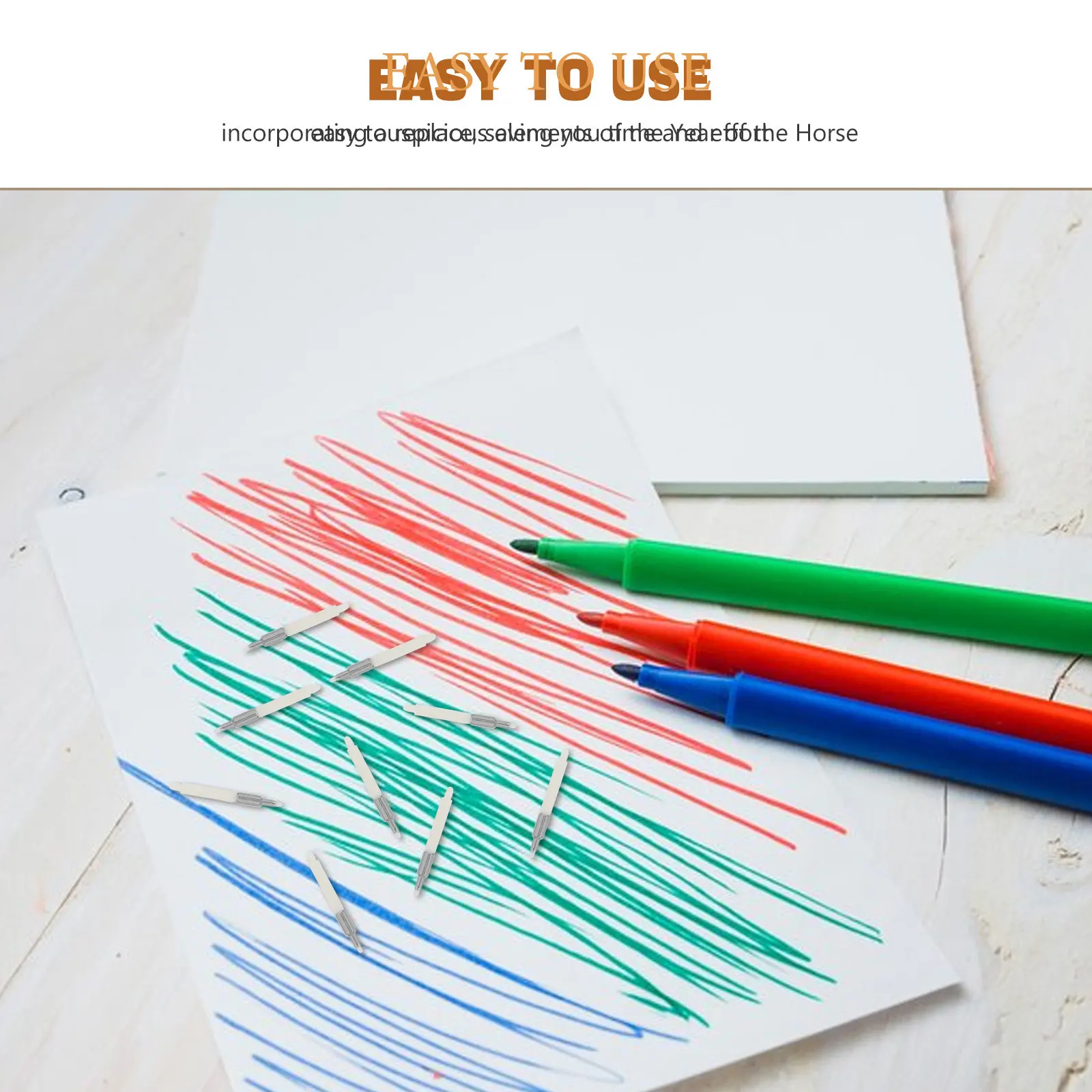 40Pcs 0.5mm 리필 가능 아크릴 페인트 펜 펜촉 DIY 페인팅 드로잉 서예 아트 프로젝트용 교체 팁 파인 라인