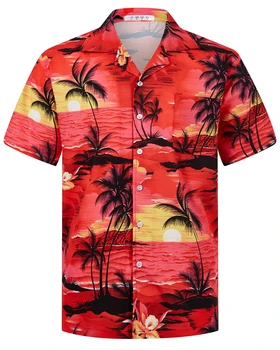 Summer Fashion Men's Hawaiian Shirts Short Sleeve 1