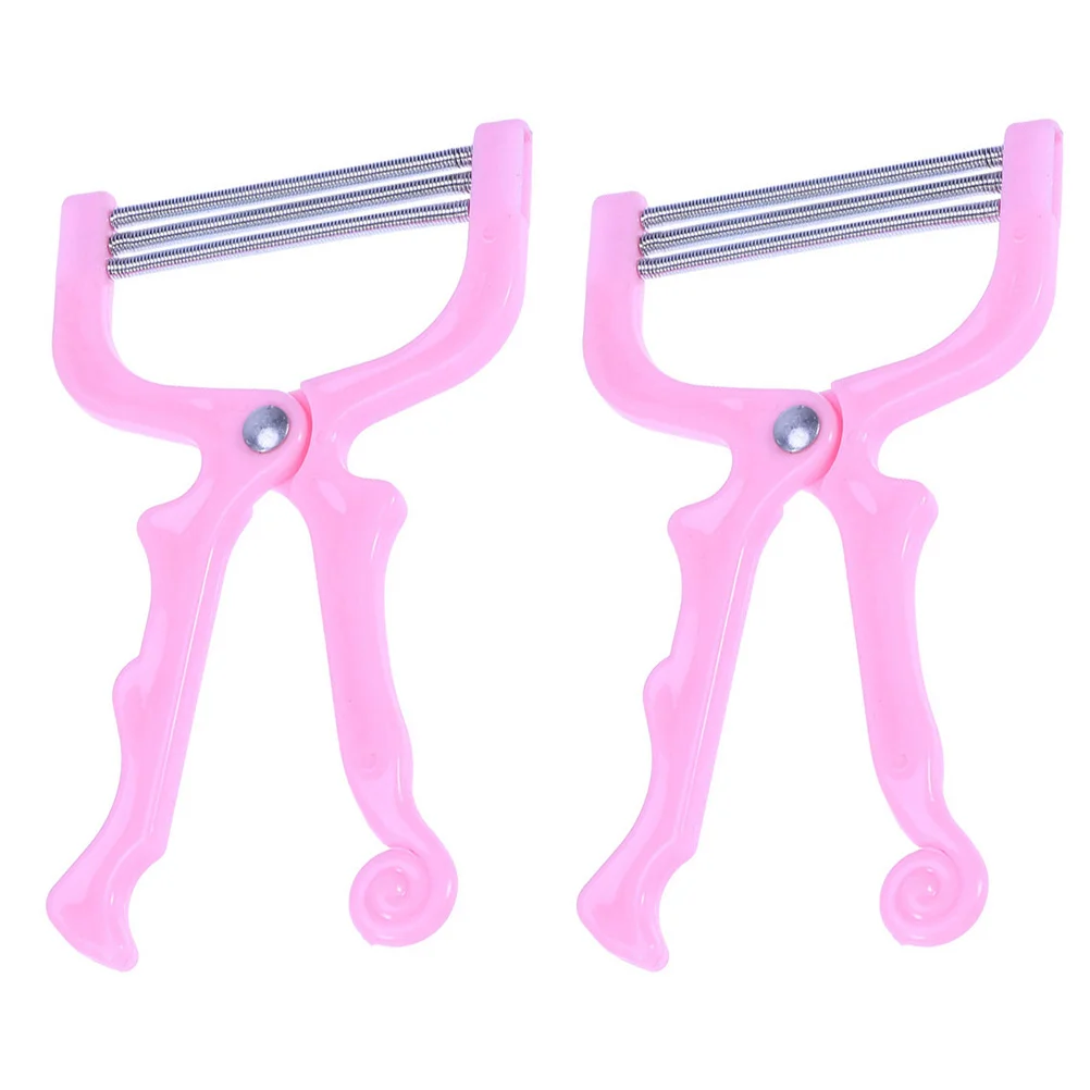 

Face Hair Remover 2 Pcs Manual Facial Hair Remover Body Hair Hair Trimmers Stainless Steel Hair Threaders Blue Portable Facial