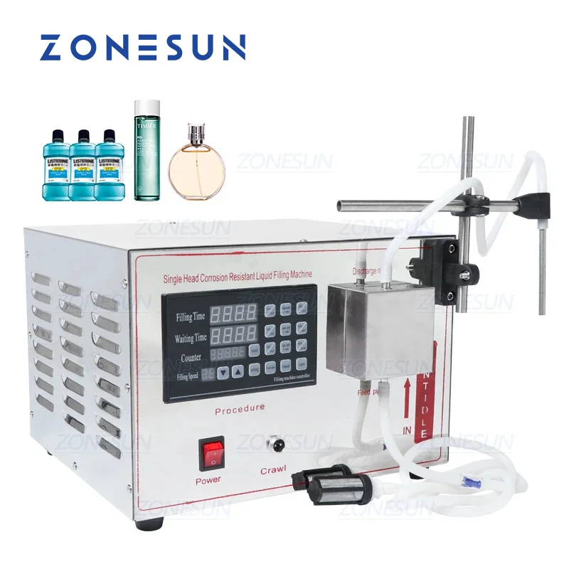 

Автоматическая магнитная машина ZONESUN для розлива пивоварни, духов, этанола, эфирных масел, жидких Бутылок