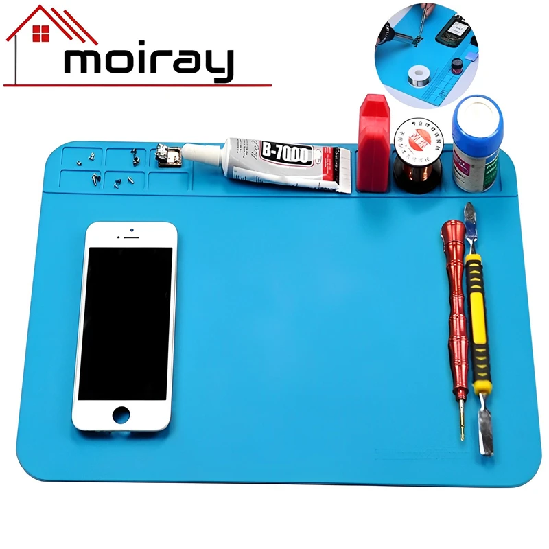 ESD Heat Insulation Soldering Mat Computer Phone Repair Tool Kit Working Repair Pad Heatresistant Maintenance Platform Job Tools