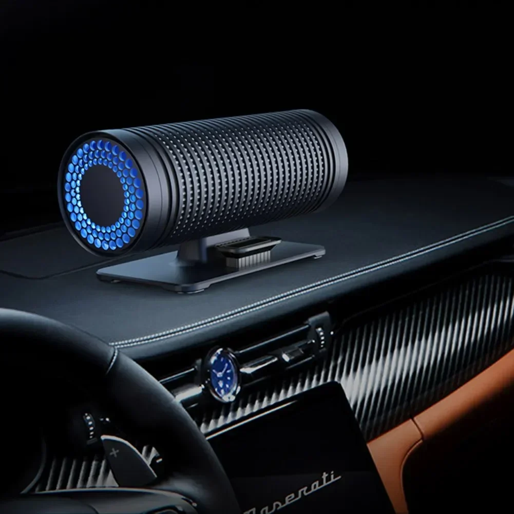 Car Air Freshener Auto Electric Air Diffuser Aroma USB Mini Dual-fan Freshener PM2.5 Car Activated Carbon Purifier
