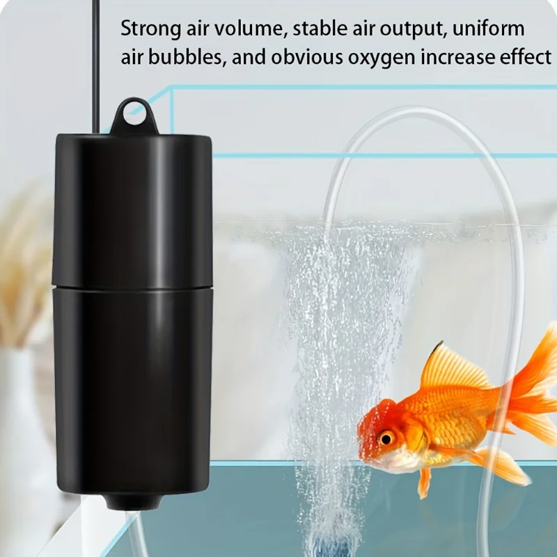 Mini Aquarium USB Air Pump Portable Fish Tank Oxygen Pump with Air Stone Ultra