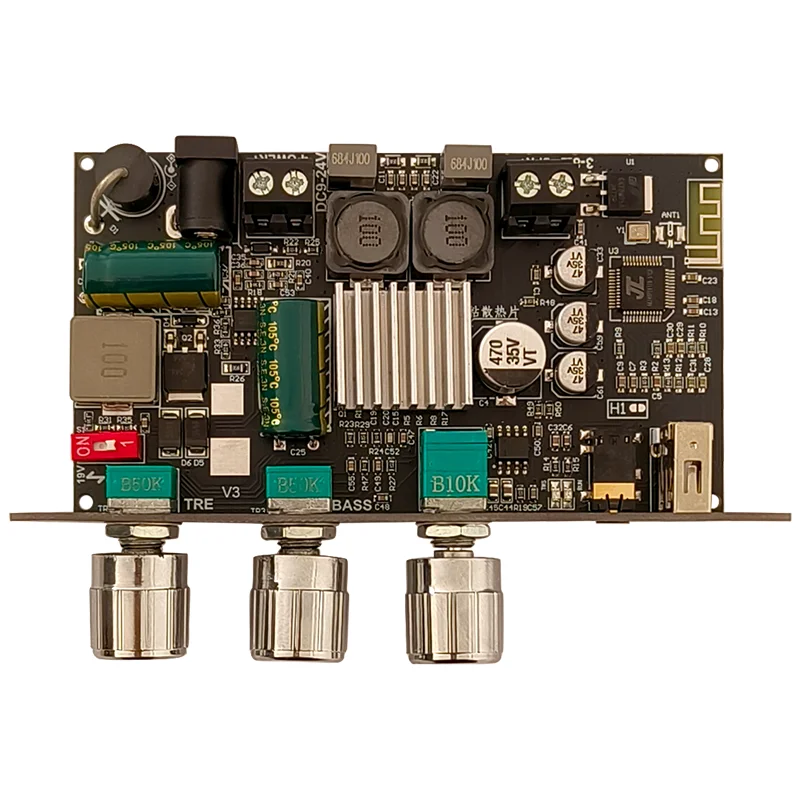 thumbnail image 2 of ZK-1001U 100W Mono Bluetooth Audio Power Amplifier Module Bass 2 of 9