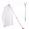 Multifunctional plastic telescopic clothes drying rod shower curtain fork rod home simple telescopic clothes drying rod 1
