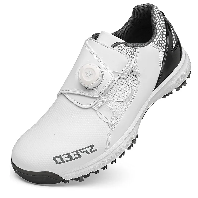 2024 Comfortable Golf Shoes Men Big Size 36-47 Professional Golf Spikeless Sneakers Non-Slip Waterproof Golfer Walking Footwear 5