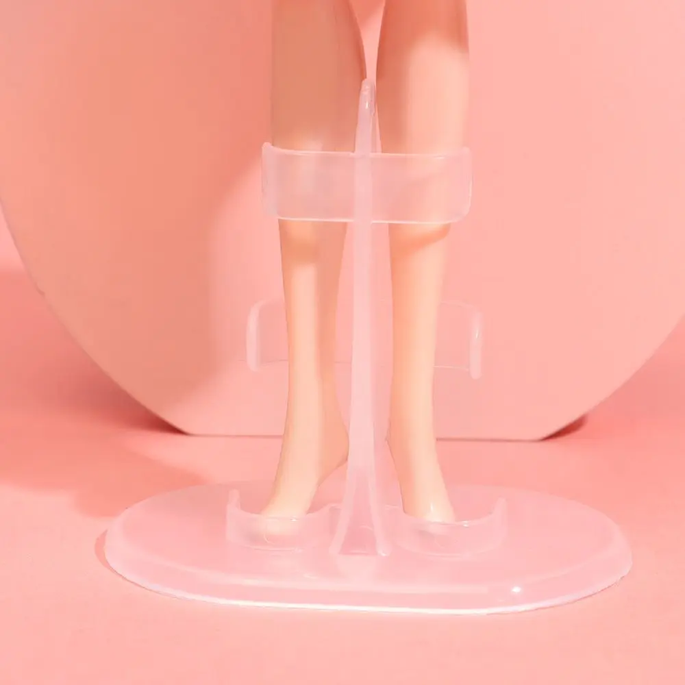 1/5pcs Transparent Plastic Display Holder Doll Support Leg Holders For Barbie Dolls Stands  Kids Dollhouse Toy Accessory 3