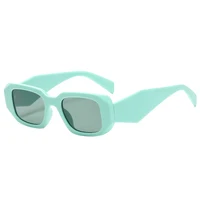 Marque De mode carré lunettes De Soleil femmes Vintage voyage petit Rectangle lunettes De Soleil Femme mode rétro Lunette De Soleil Femme 2