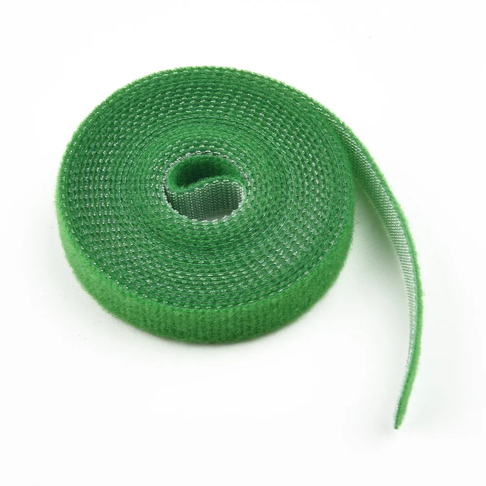 Attaches De Jardin Vertes Réutilisables - 3 Rouleaux De 5m X 10mm - Pour Plantes Grimpantes, Tomates, Vignes - Résistantes Aux Intempéries
