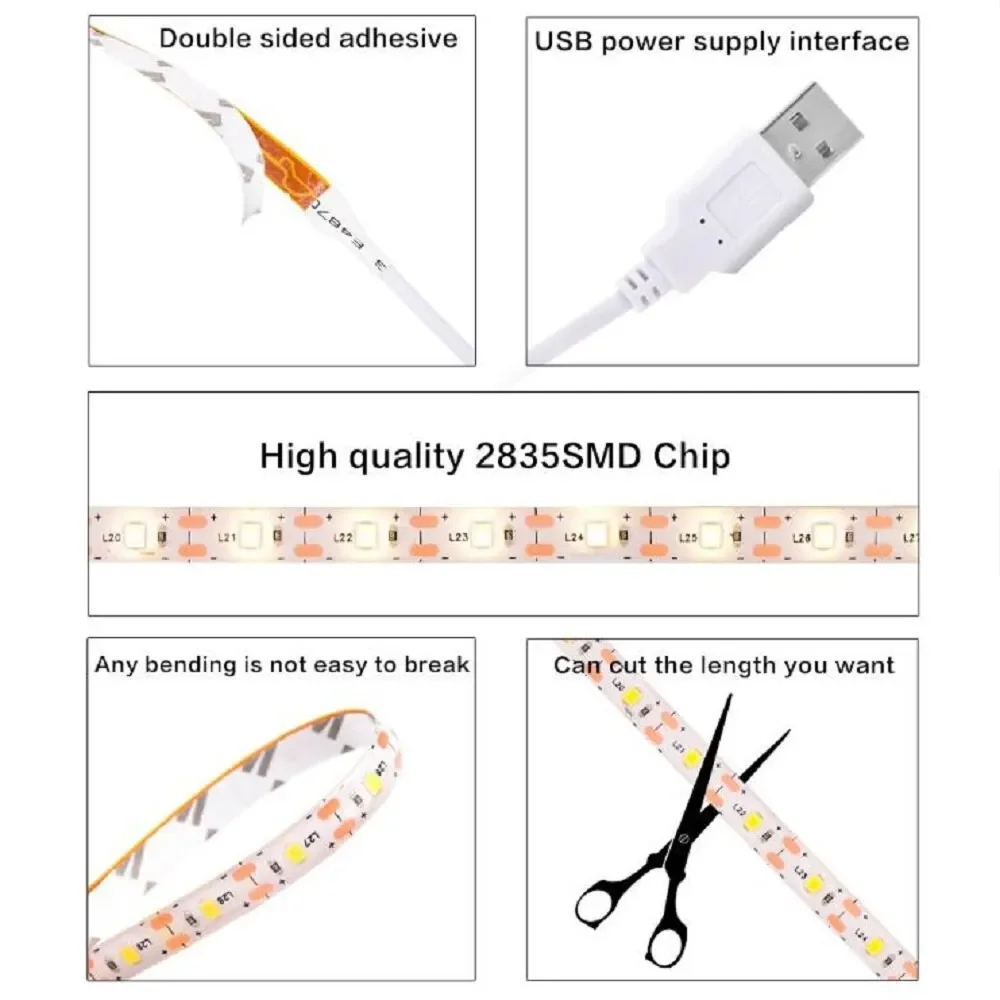 Smart Touch Dimmable LED Strip Light - Flexible Home Decor Lighting
