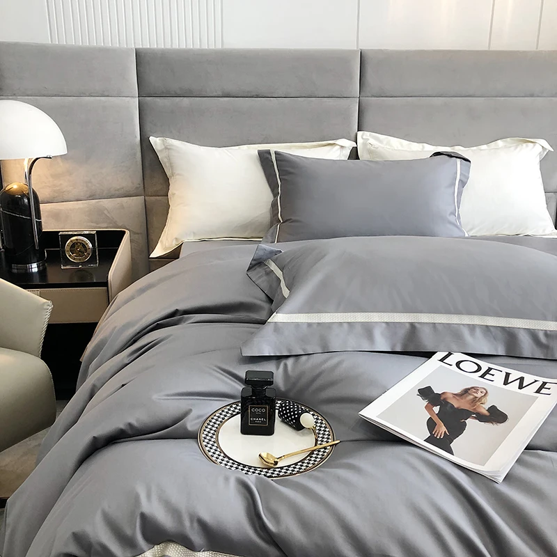 Waliicorners 100S Egyptian Long-staple Cotton Hotel Style Bedding Set Queen King Quilt Cover Bed Linen Pillow Shams Bedclothes 62 S3b83ba1f4c0e49fea8788a5e7c6c56199
