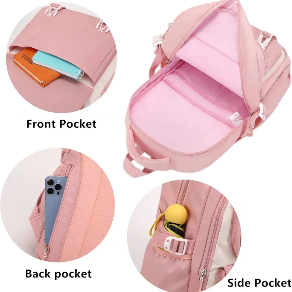 Girls Backpack for Elementary Kids School Bookbag Set Kawaii Children Backpacks for Girls Water Resistant Primary School Bag 4