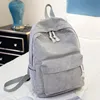 School Bag Female 2025 Korean Version Harajuku High School Student Personality Velvet College Style Backpack Female Backpack 2