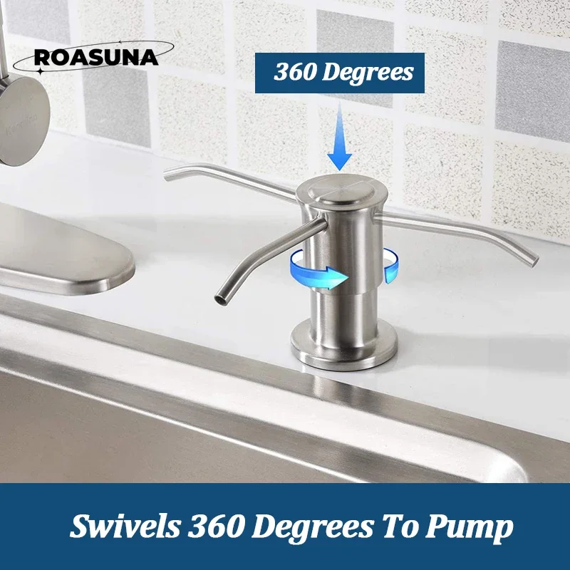 Advanced stainless steel soap dispenser extension tube kit-suitable for kitchen sink and bathroom  automatic soap dispenser 3