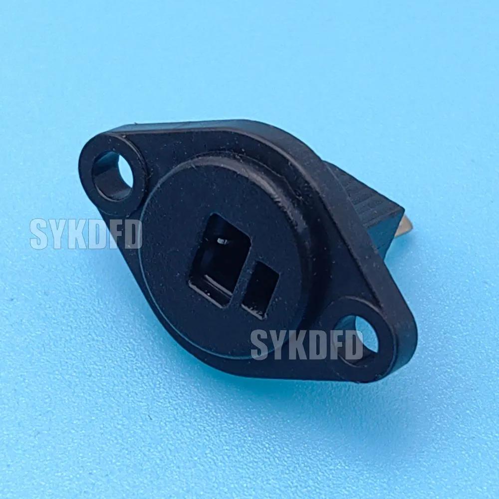 Black 2-Pin DIN Plug with Screw Terminals - Speaker, HiFi, and Audio Signal Connector Adapter