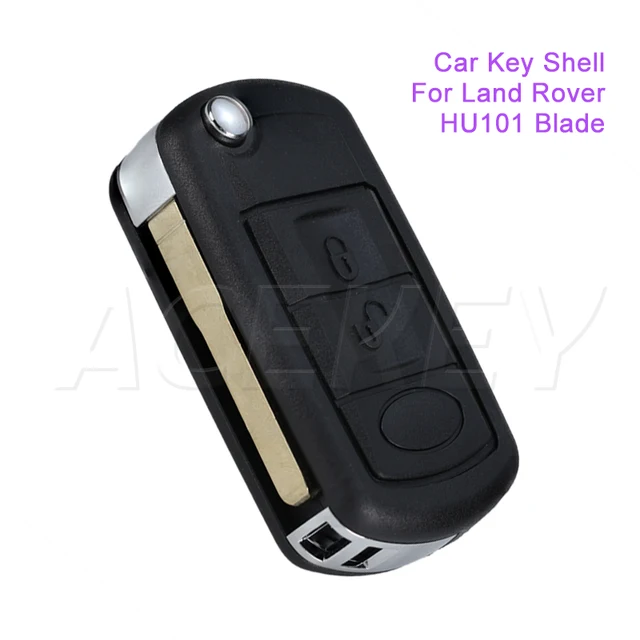 OVIOBOER Replacement Key Shell For Land Rover LR3 Discovery & Range Rover Sport (3-Button Flip Key)
