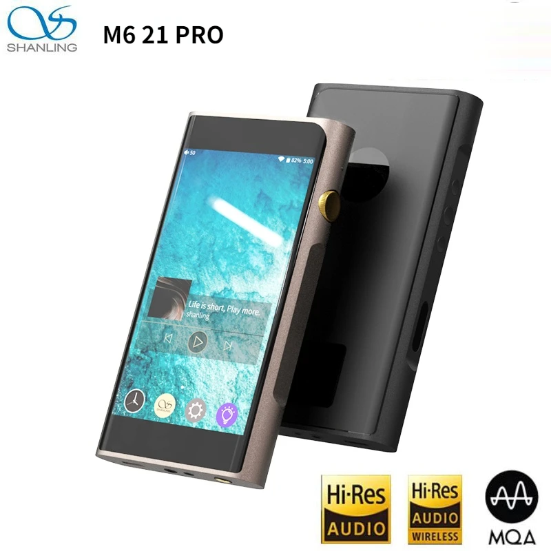 SHANLING M6 Pro 21 Version Dual ES9068AS MQA DSD256 32bit/768kHz 3.5/2.5/4.4mm Outputs Open Android HiFi Music Player samsung mp3 player