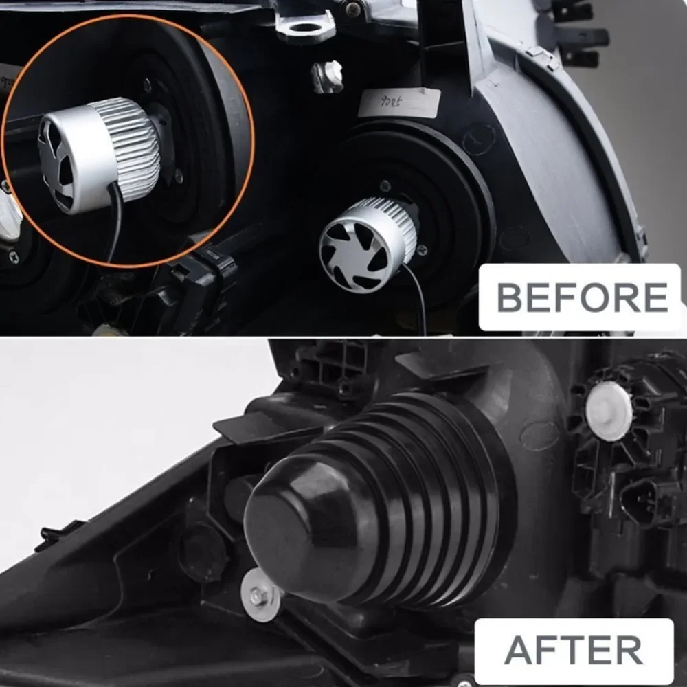 Headlight Dust Cover Adjustable Size Rubber Waterproof for Car Motorcycle