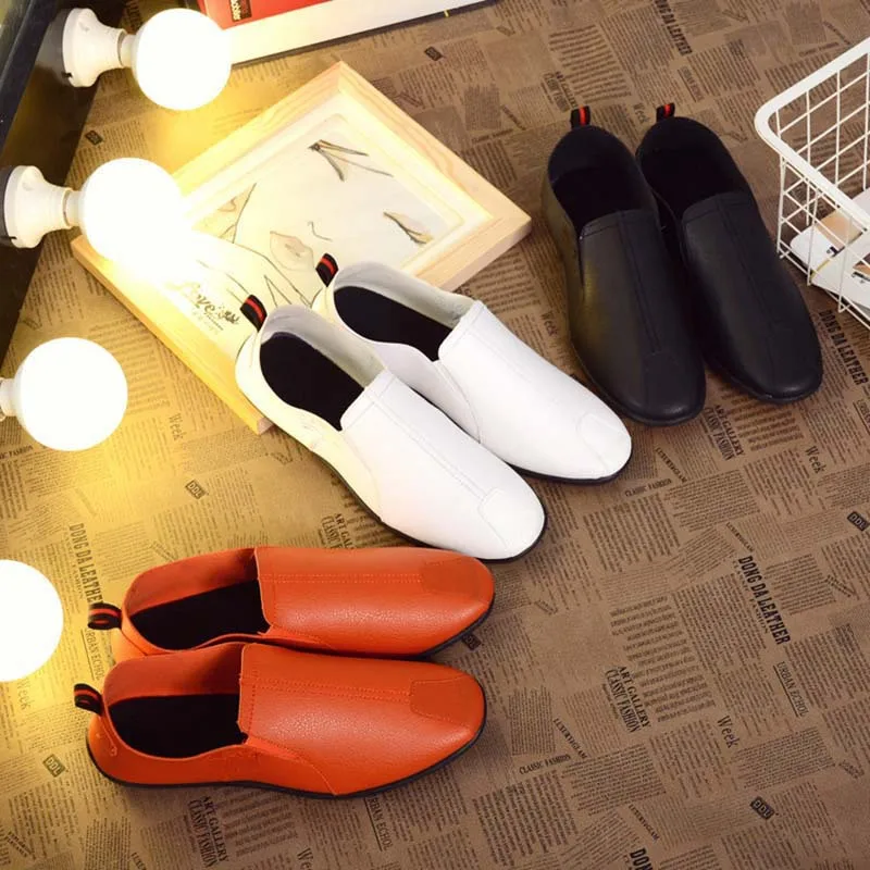 

Мужские туфли из ПУ кожи, на плоской подошве