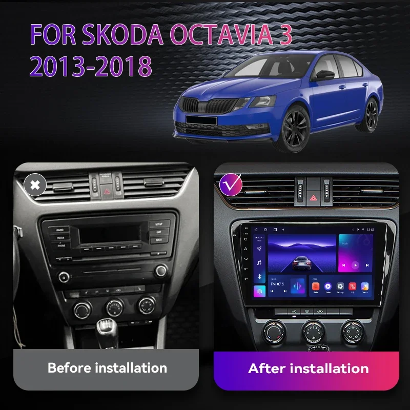ŠKODA OCTAVIA 2 1Z 1Z3 1Z5 DAB Car Radio Navigation Apple CarPlay Bluetooth  USB