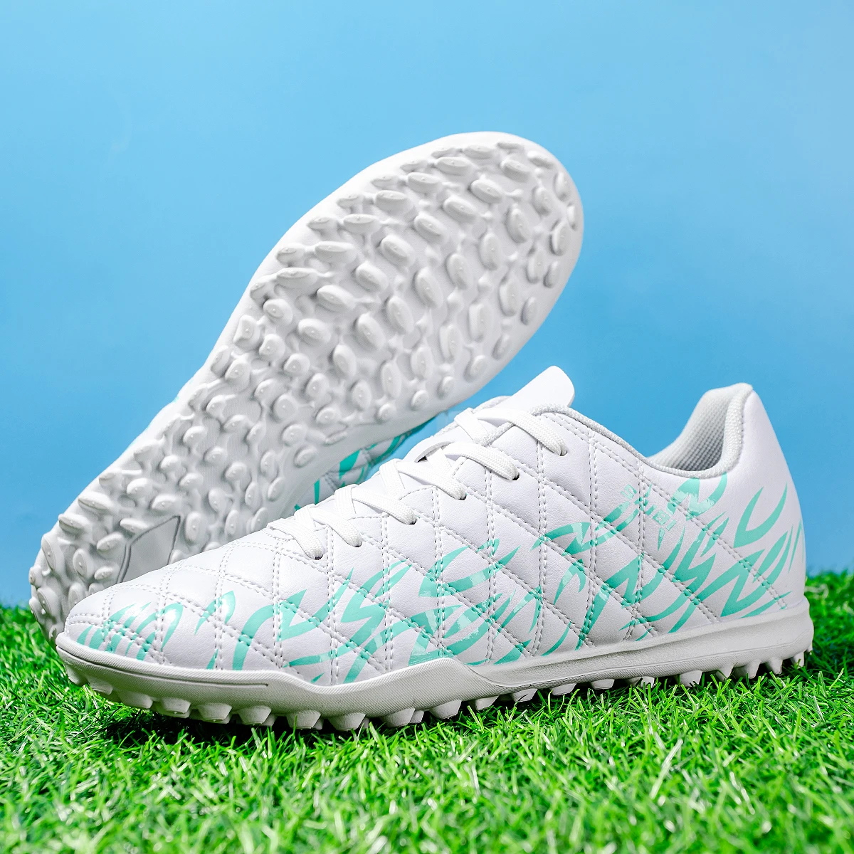 Football Shoes Professional football shoes TF broken nail outdoor sports training shoes anti slip and wear-resistant