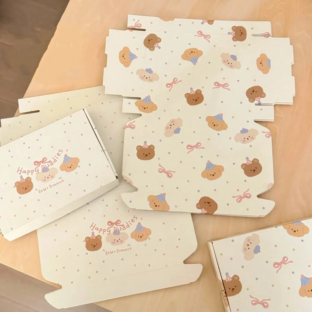 Milk Yellow Corrugated Box – Cute Cartoon Design, Reusable Thickened Square Packaging B... - SKU TCB20572 - UGI Packaging