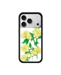 Wildflower Bluebelle Dreams Floral Phone Cover - Cute Lily and Yellow Rose Design - iPhone 15 (1)