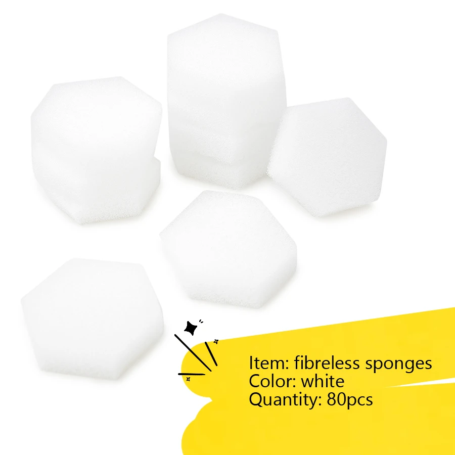 Lint Free Nail Wipes Fibreless Sponges 80 Count-For Acrylics Wraps UV Gels Gentle Disposable nail polish remover wipes disposable nail pads