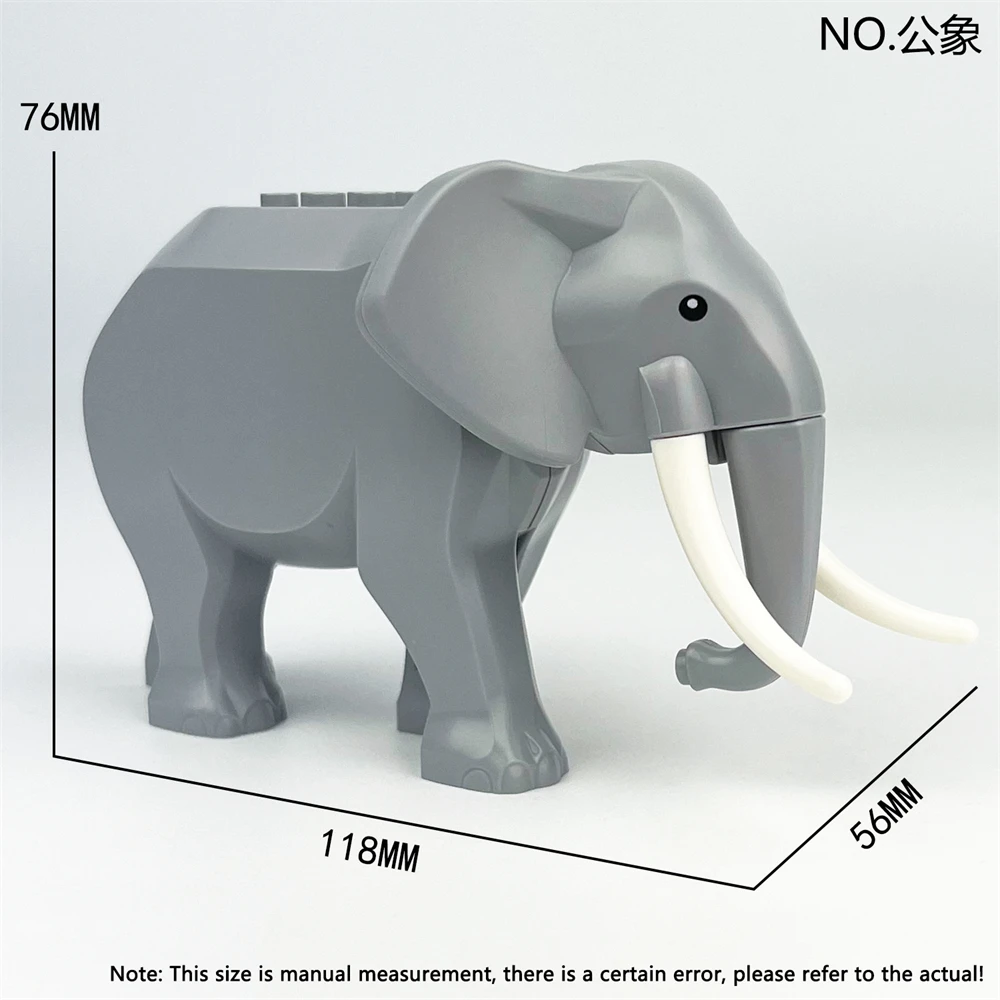 Mittelalter Ritter Kaiserkrieg Elefant Tier Bausteine Spielzeug Desktop Ornamente Ziegel Kinder Geschenk – Detail 19