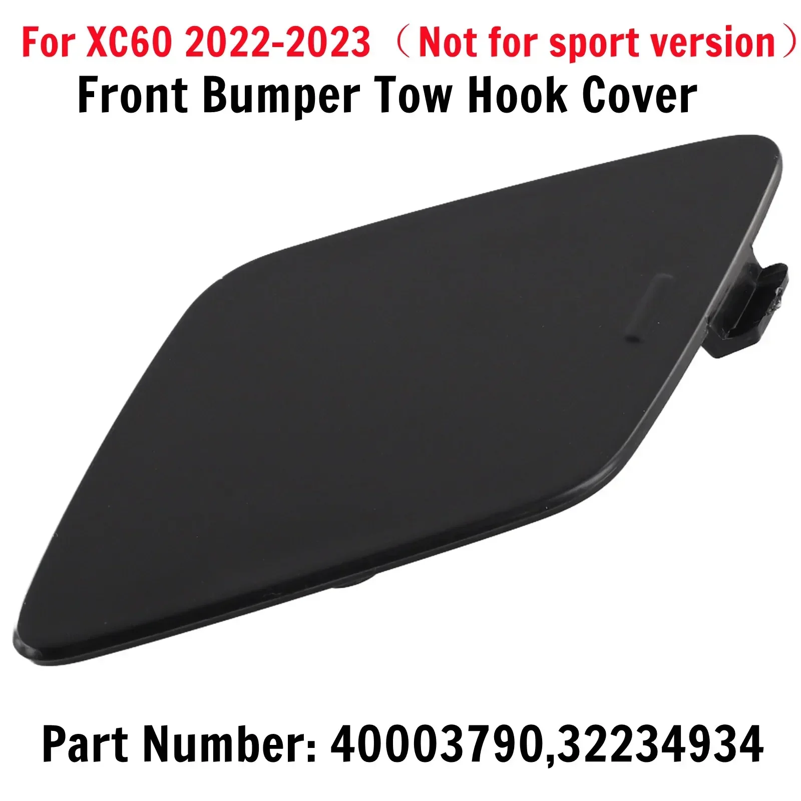Unpainted Front Bumper Tow Hook Cover Cap for Volvo XC60 Accessories