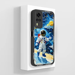 Creative High - Quality Liquid Silicone Anti - Drop Phone Case for Vivo Y31 (2021) (TYB871)