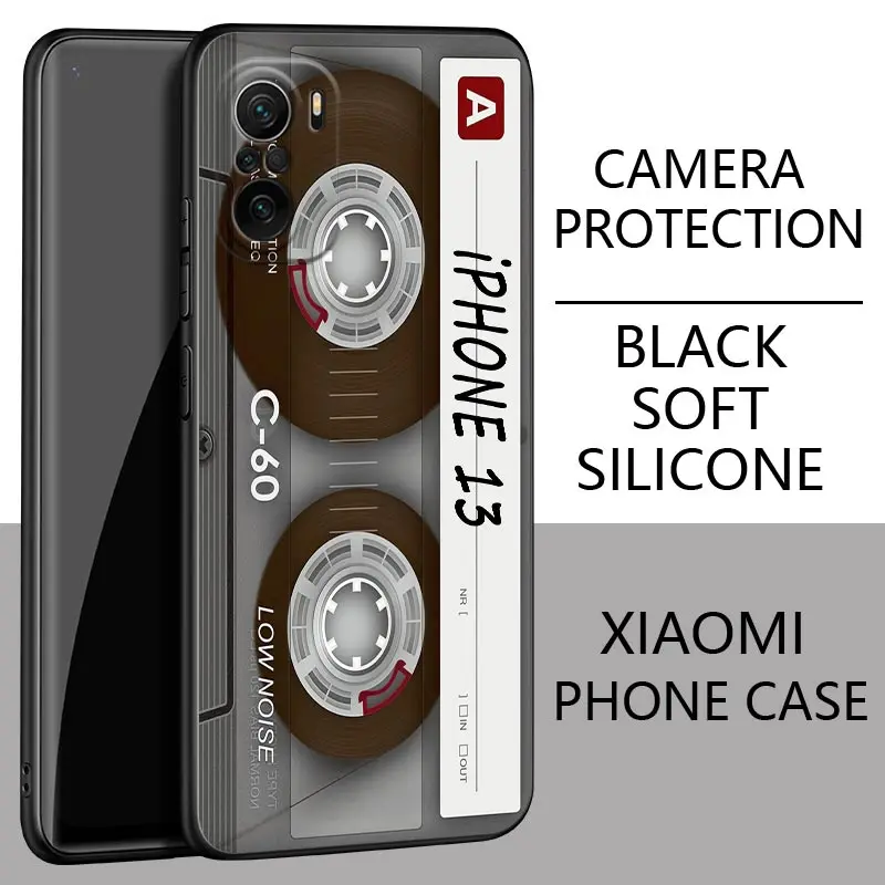 Vintage Cassette Tape Design Soft Phone Cover