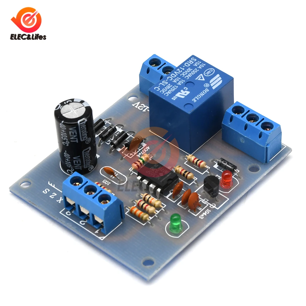 Liquid Level Sensor 9V-12V Liquid Water Level Controller Sensor Automatic Pumping Drainage Water Level Detection Short Protection Pump Control
