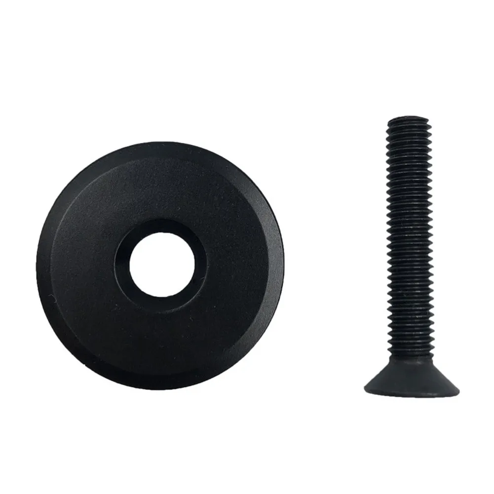 Bike Stem Cap With Plated Screws Carbon Corrosion Cover for Bicycle Fork Front, Bike Stem Cap, Bicycle Head Cap