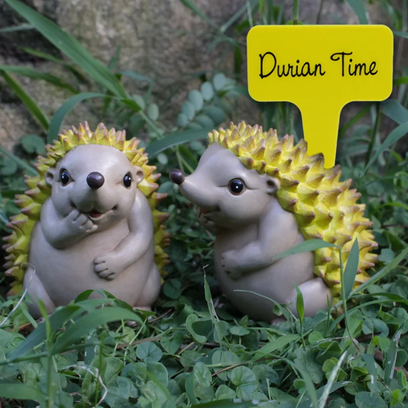 

Resin Animal Statue of Durian Hedgehog Cute Model, Office Room, Desk Decoration Accessories, Creative Home Yard Decoration, Gift